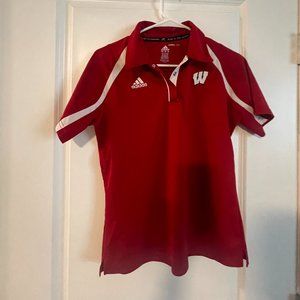 Adidas Wisconsin Badgers Golf Polo